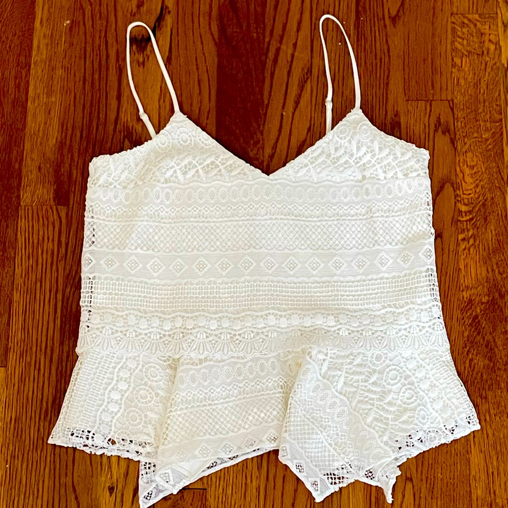 Parker Lace Tank Top, Size XS